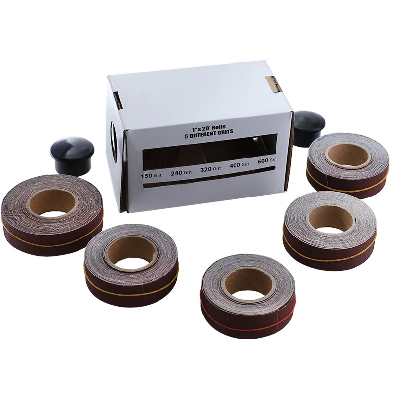 Five-axis Sanding Belt Cassette with Removable Hand-torn Soft Cloth Diamond Sanding Cloth Roll Metal Glass Woodworking Sandpaper