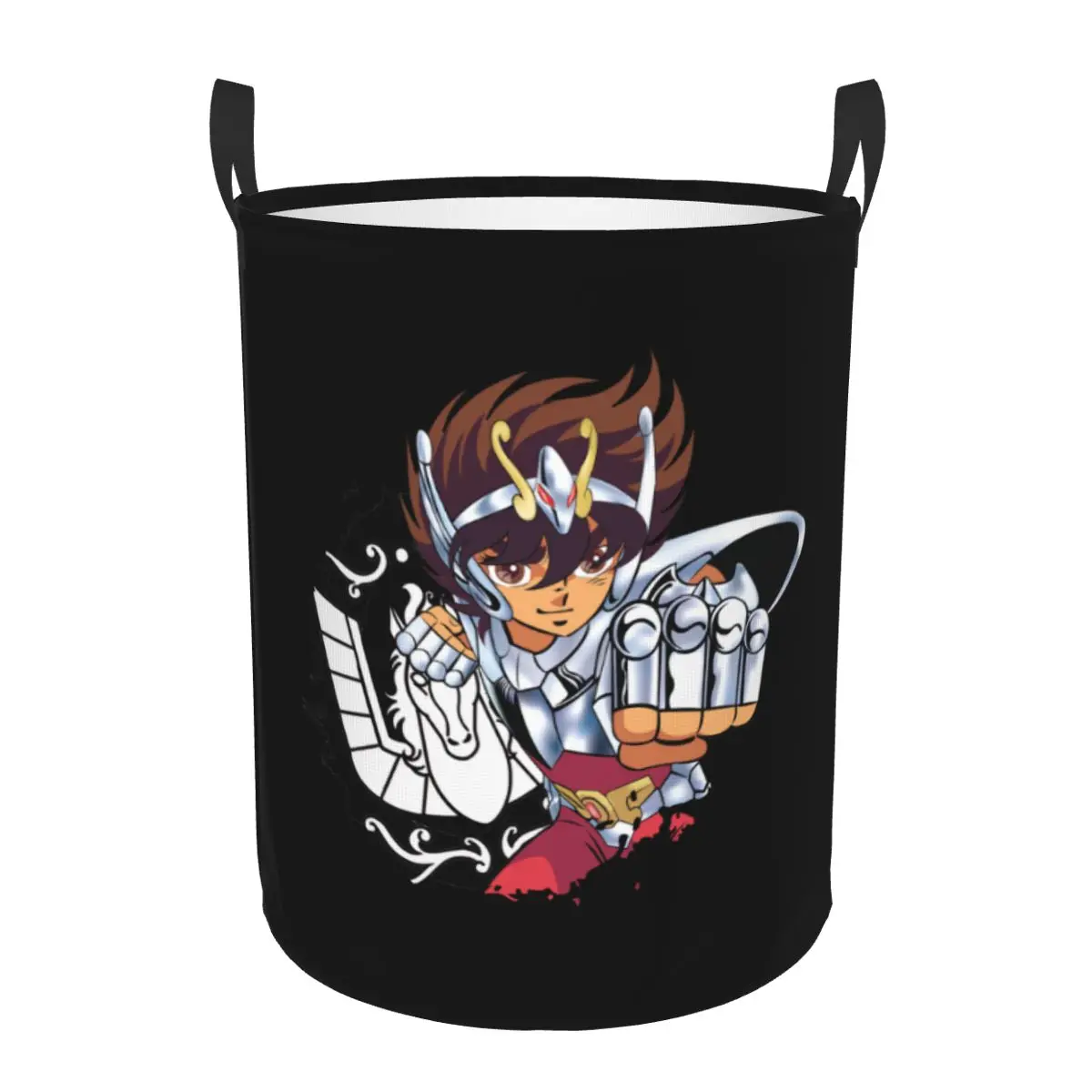 Saint Seiya Pegasus Laundry Hamper Large Storage Basket Knights Of The Zodiac Girls Boys Toy Organizer