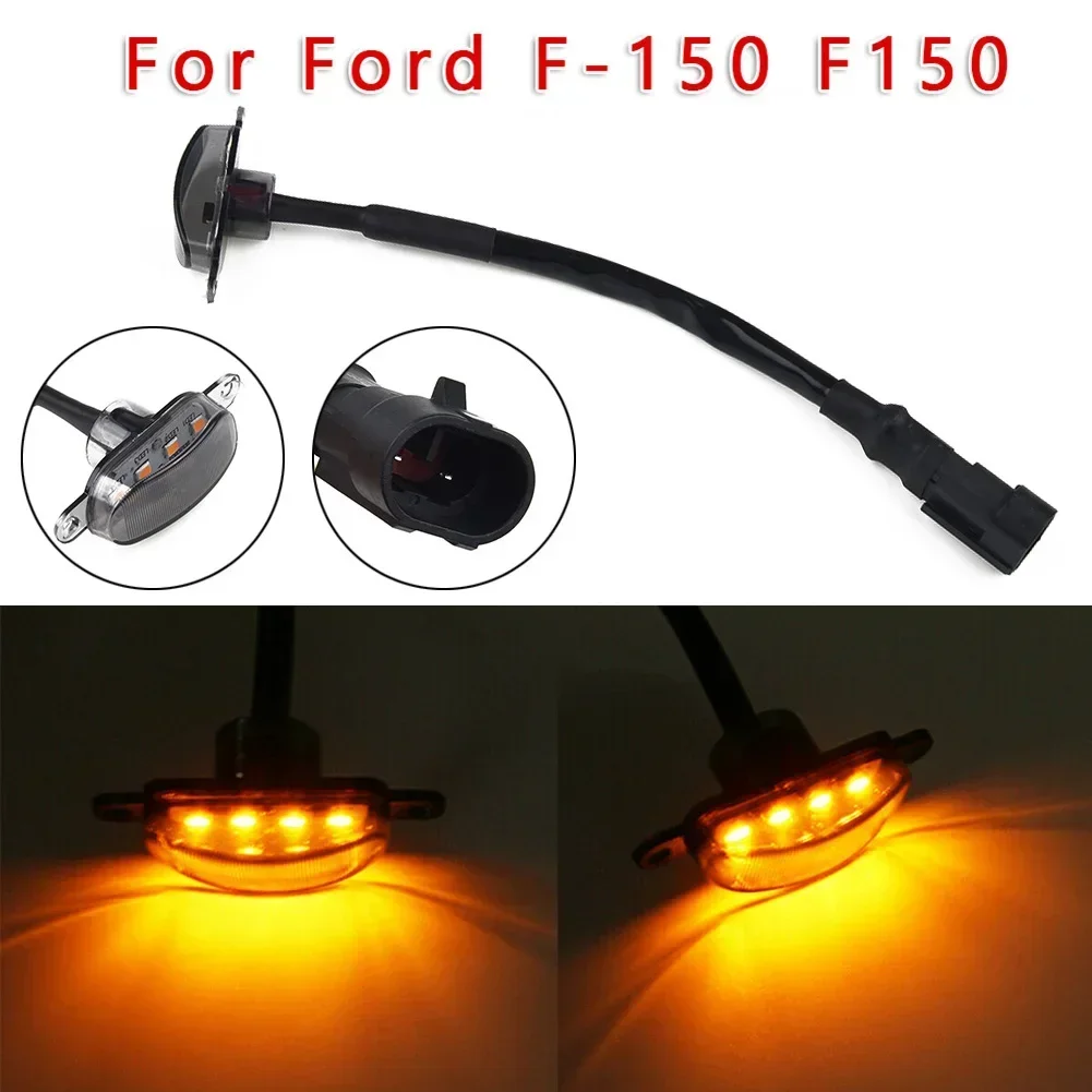 

1Car 1Front 1Grille Grill LED Light Smoke Raptor Style Lamp Amber For Ford F-150 F150 1Auto 1Headlight 1Decoration 1Signal Light