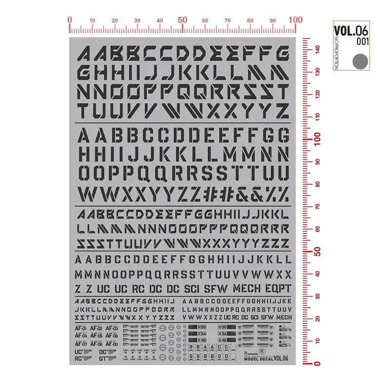 HOBBY MIO VOL1-VOL12 Serie High-Definition Universele Water Transfer Printing Stickers voor Gunpla Schaalmodellen Hobby Accessoires