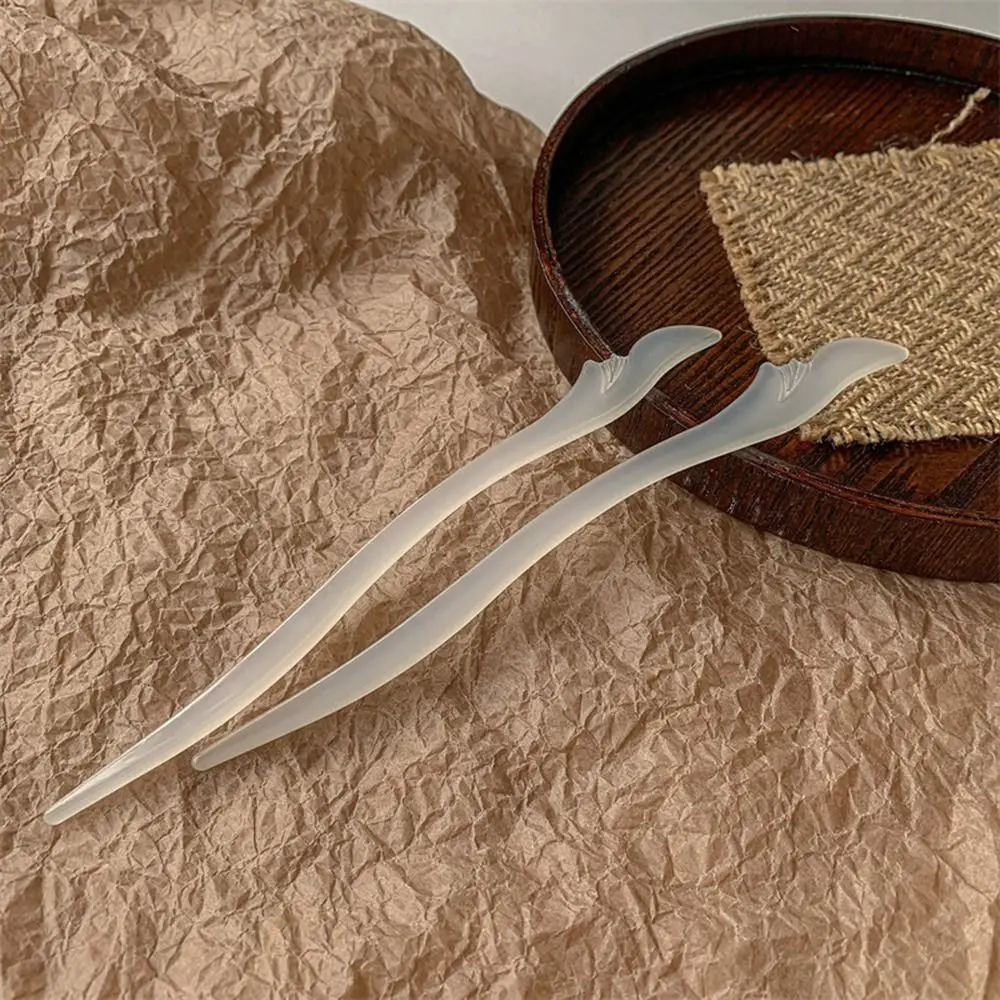 

White Jade Love Between Fairy and Devil Disk Hair For Women Hairpin Hair Accessories Hair Stick Chinese Style Hair Fork