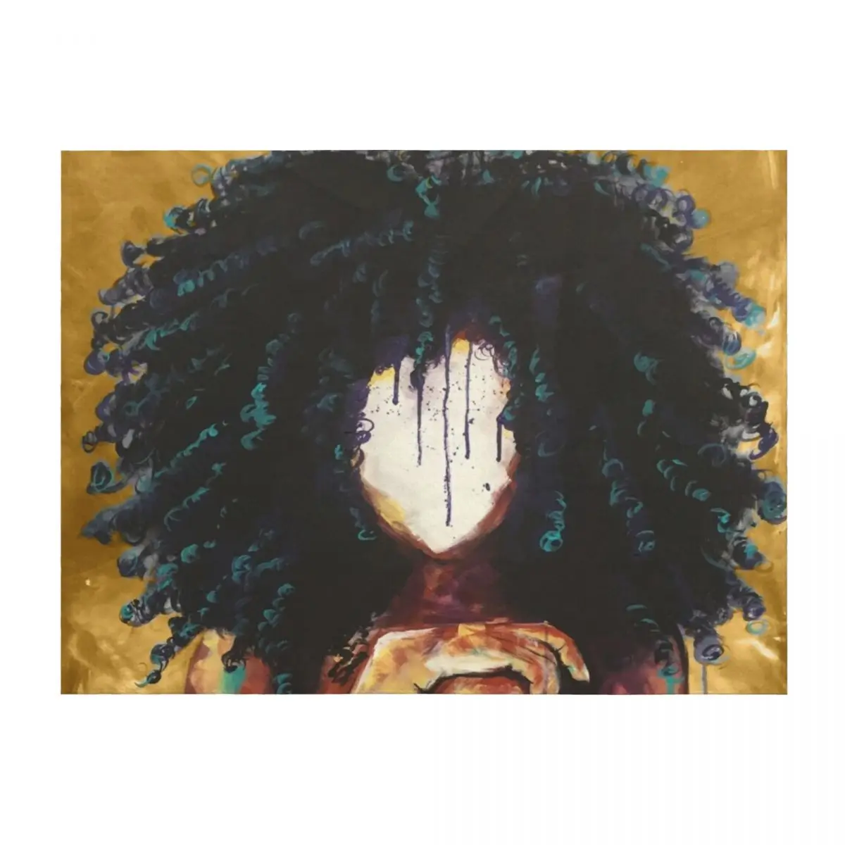 

Naturally I GOLD Throw Blanket funny gift Loose Decorative Sofas Sleeping Bag Blankets