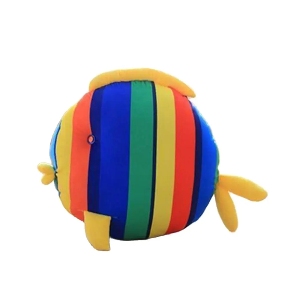 

50*40CM Tropical Fish Plush Throw Pillow Toy Marine Animal Kiss Striped Pattern Cushion Doll Chair Sofa Car Toy Gift