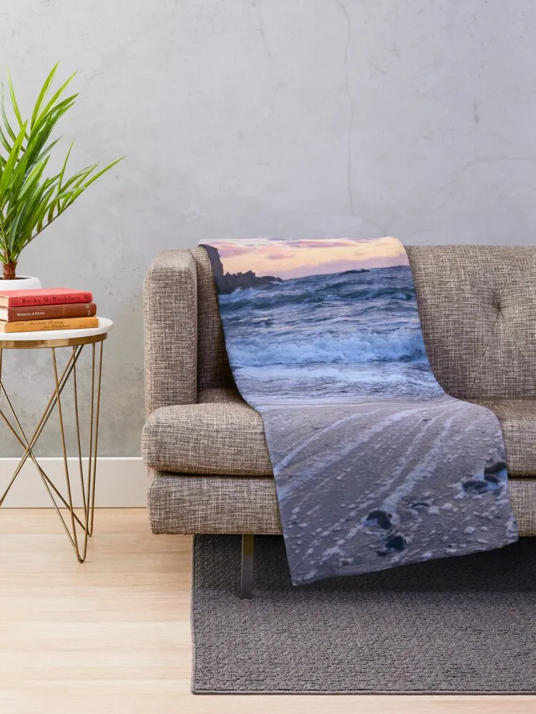 Dawn Skies over Eyemouth Coast Throw Blanket for winter Comforter Luxury Thicken Moving Blankets