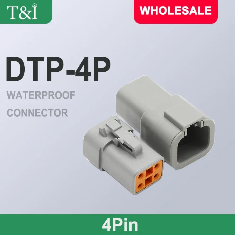 DTP04-4P-4S DEUTSCH typ złącze DT04-4P złącze samochodowe wodoodporna wtyczka 4Pin wtyczka do wiązki przewodów