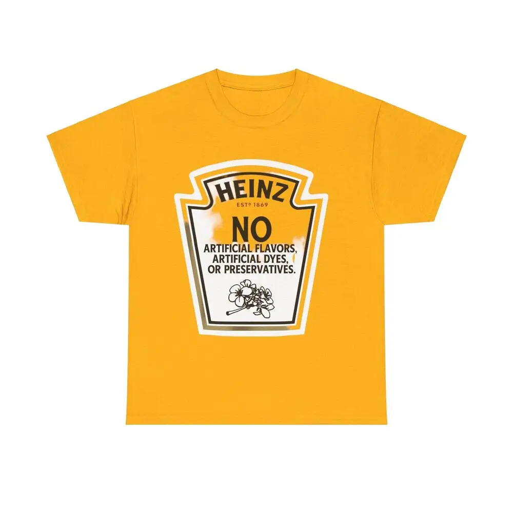 Heinz Mustard Collection- Unisex Heavy Cotton   Tees Cotton Luxury brand vintage oversized