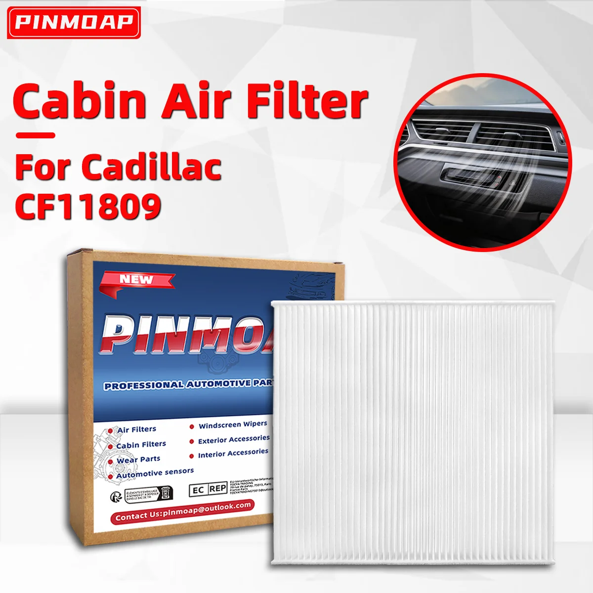 1/2/5PCS Luftfilter Passend für Cadillac CAF1914P PBC38173 CF11809 R91129 22808781 23281440 Filter Ersatzteile
