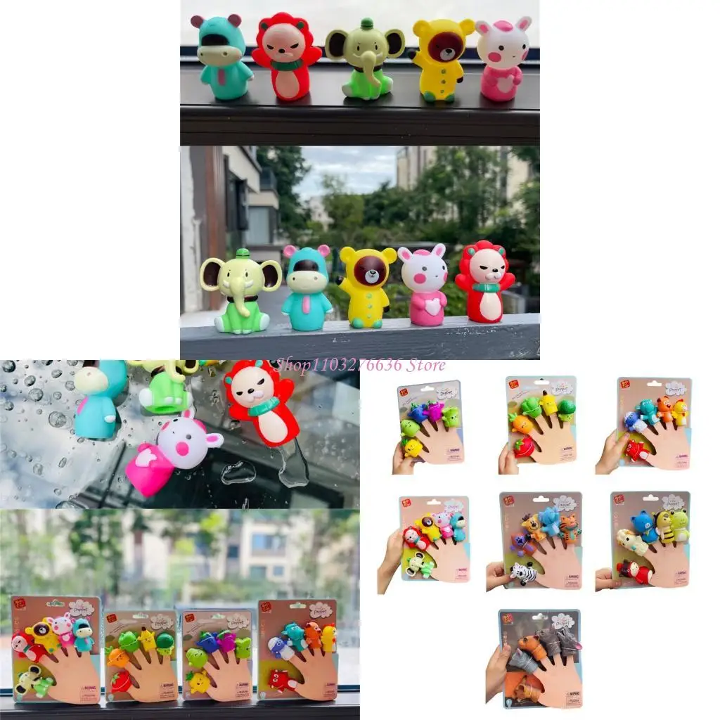 

R6FD PVC Animal Hand Puppets притворяется игруше