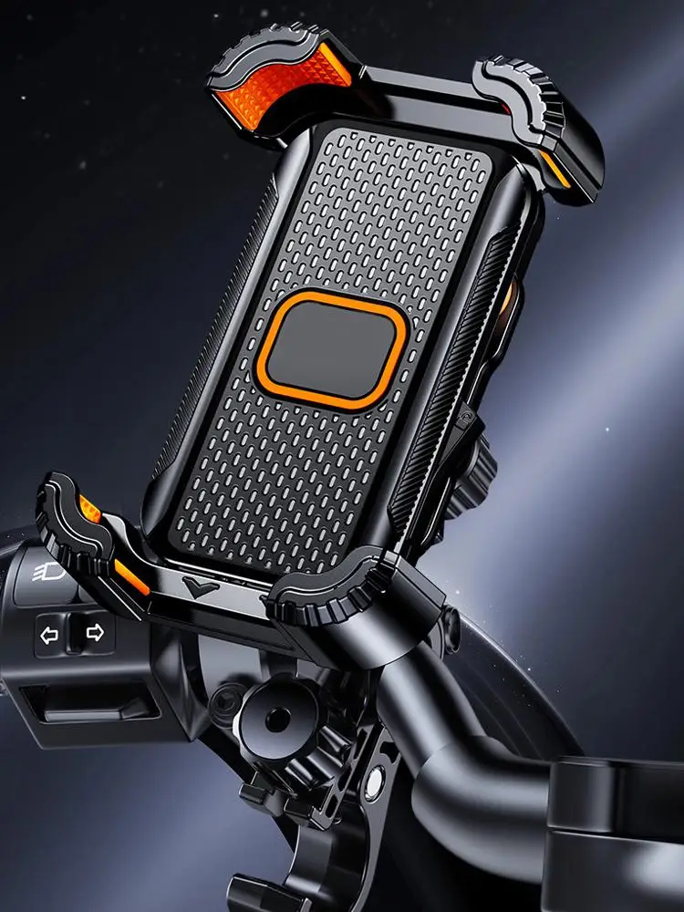 AliExpress NONE Bike Phone Holder for Handlebar, Motorcycle Phone Mount, Shock Absorbing Anti-Shake Phone Mount for Bike Scooter Motorcycle