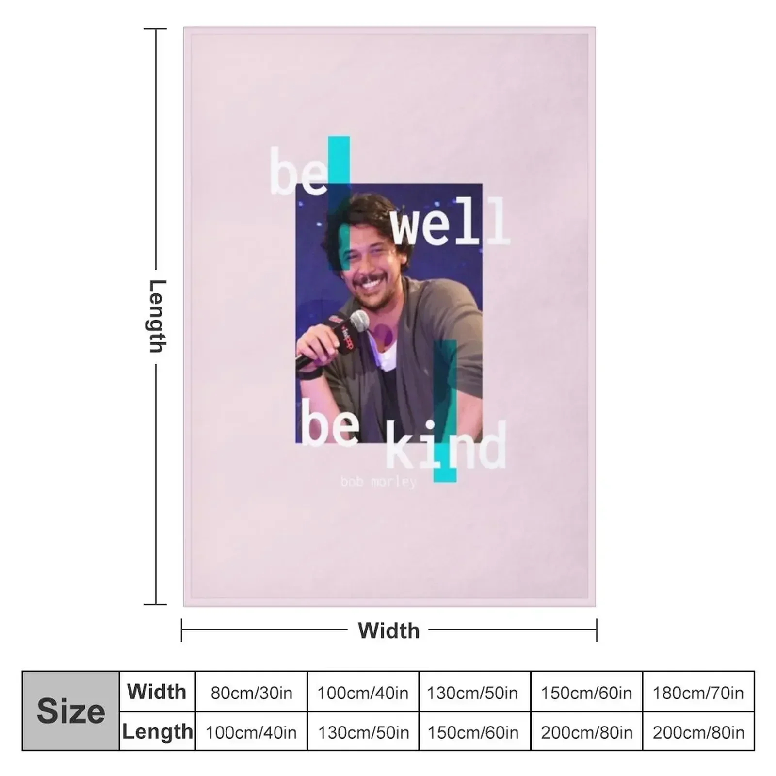be well, be kind (2) Throw Blanket couch cozy soft plush fuzzy picnic outdoor blanket
