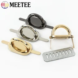 2-10Pcs 20mm Metal Ring Buckles For Bag Strap Arch Bridge Buckle Side Clip Hook Handbag Connector Clasp Loop DIY Accessories