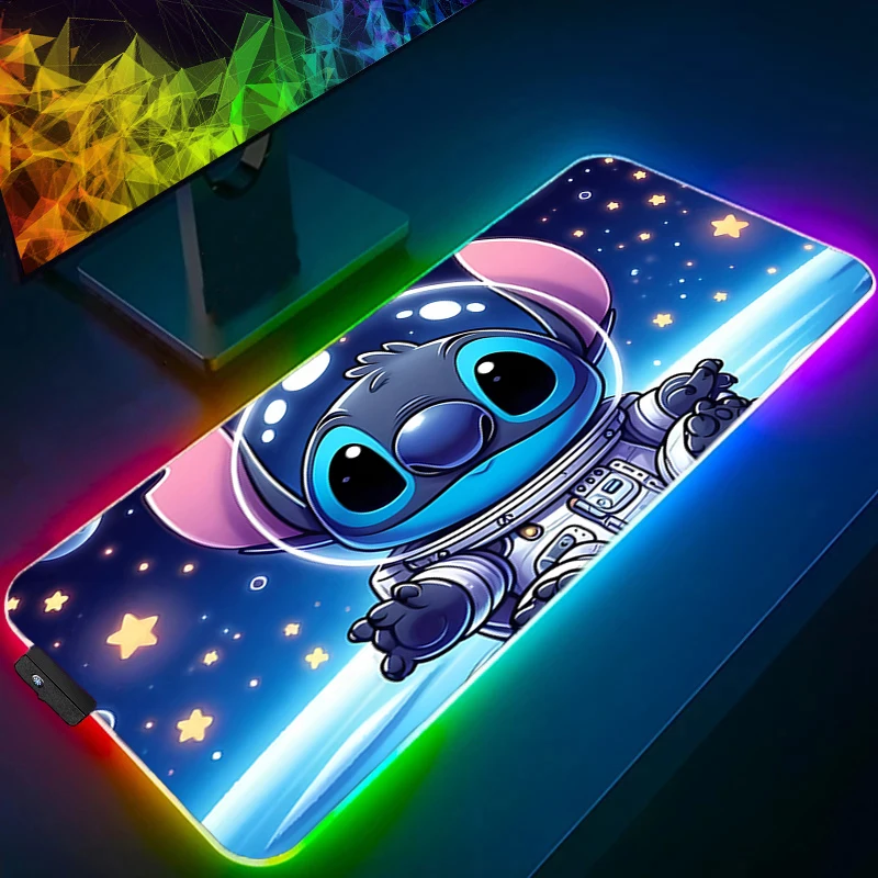 Mouse pad rgb kawaii esports ponto profissional e-sports gamers velocidade pc jogos teclado de borracha backlight led tapete de mesa mousepad