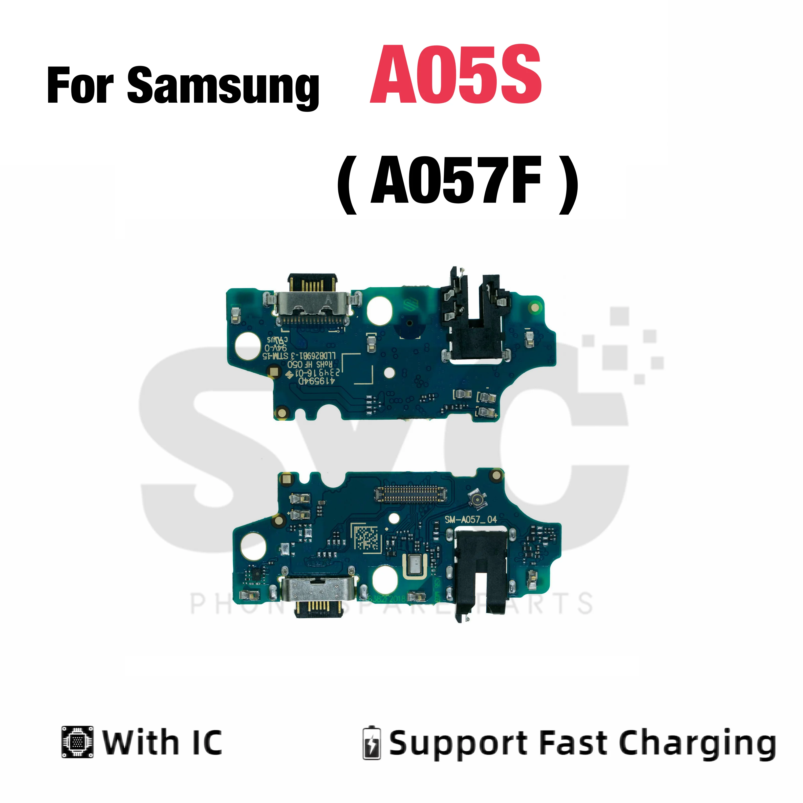 OEM with IC USB Port Charger Dock Connector Charging Board Flex Cable for Samsung A05S A057F Replacement Parts