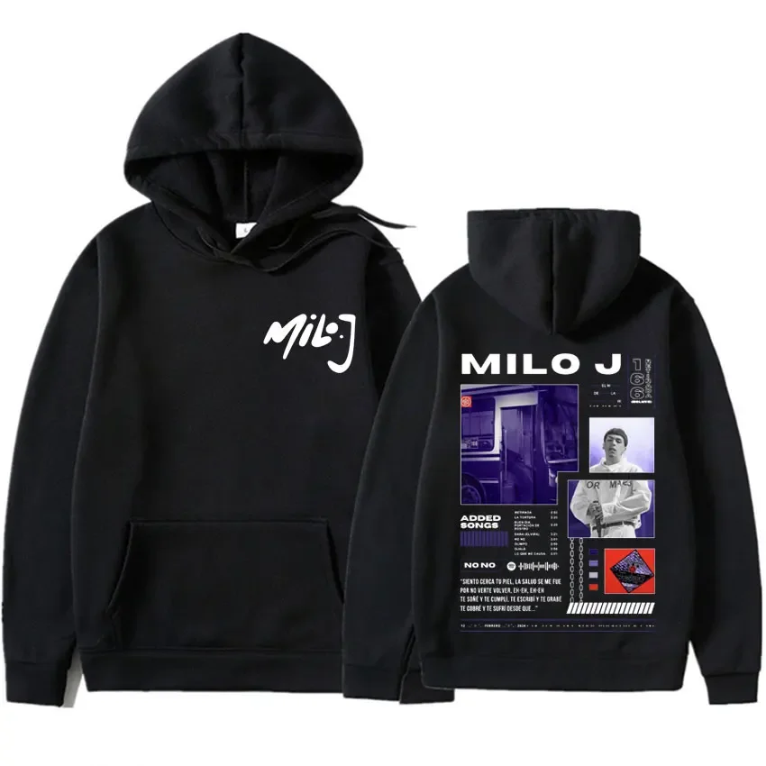 

Pop Rapper Milo J Nice Album Merch Print Hoodies Men's Women Hip Hop Sweatshirt Hipster Long Sleeve Oversized Pullover Harajuku