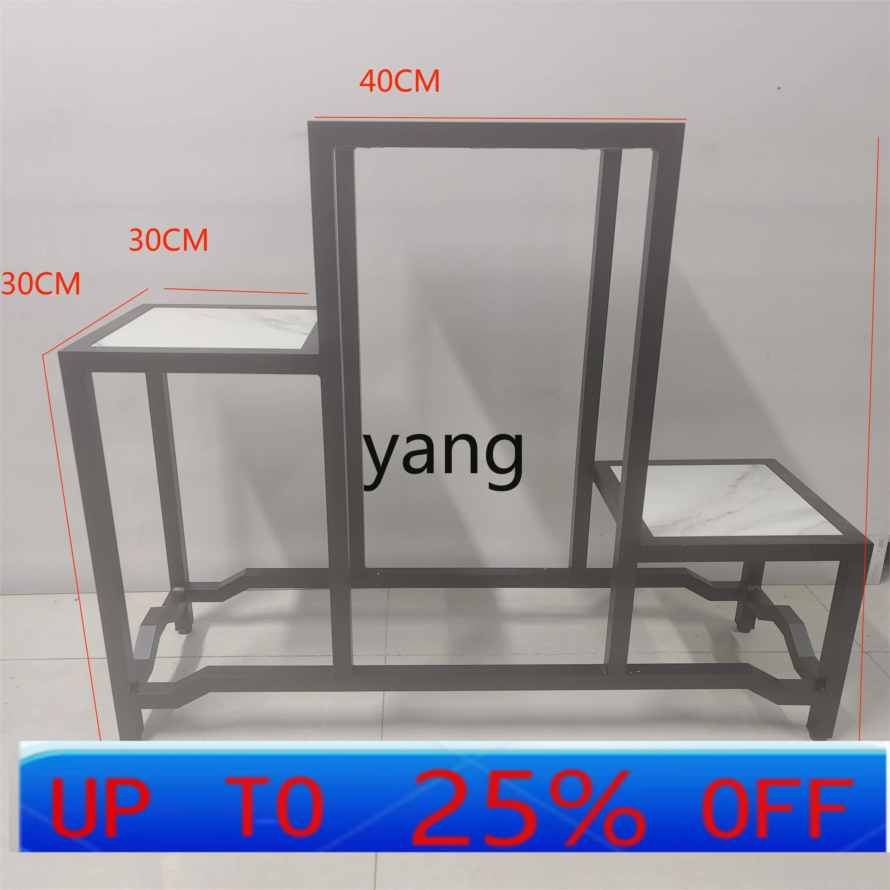 LMM Aluminum Alloy New Chinese Style Multi-layer Flower Stand Flower Pot Bonsai Stand