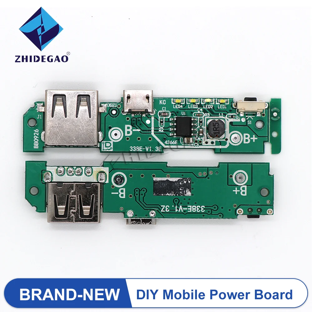 Micro/USB 5V  USB 18650 Boost Battery Charger Board Mobile Power Bank Accessories For Phone DIY Module Board