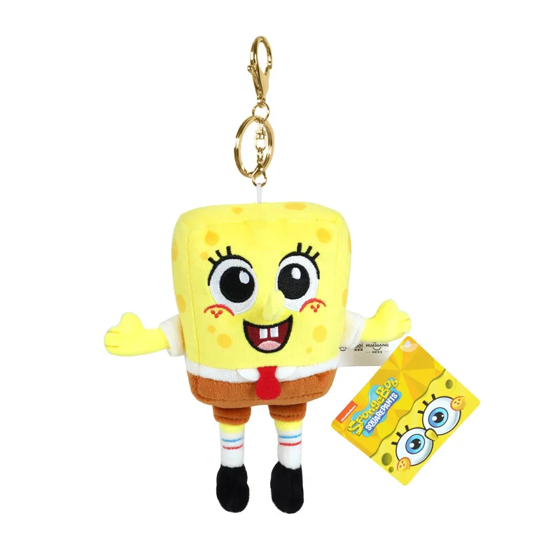 Anime Spongebob Squarepants Patrick Star Squidward Eugene H. Krabs Gary Stuffed Plush Toy Pendant Keychain Birthday Gift For Kid