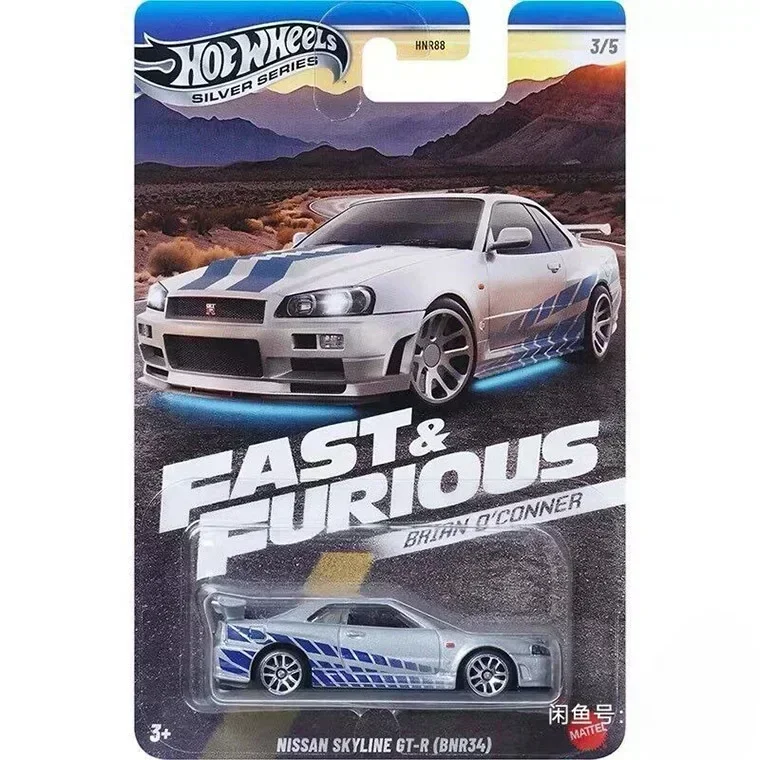 ล้อร้อนSliver Series Fast and Furiousรถยนต์รุ่น 1/64 Nissan Skyline Gtr Toyota Supraรถเด็กคอลเลกชันของขวัญวันเกิด