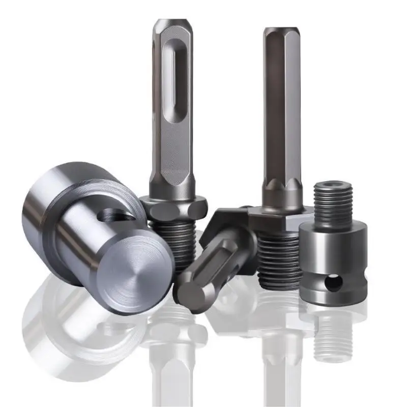 【AB1】SDS Arbor Adapter for Earth Auger Head 1Pcs 2 Slots Round Shank Rust Resistant for Outdoor Fence Hole Drilling{H}