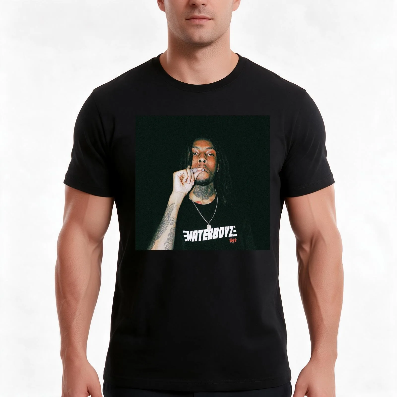 Chris Travis T-Shirt, Summer Casual Cotton Tee, Oversized Streetwear Tops, Vintage Graphic Print, Loose Fit Short Sleeve