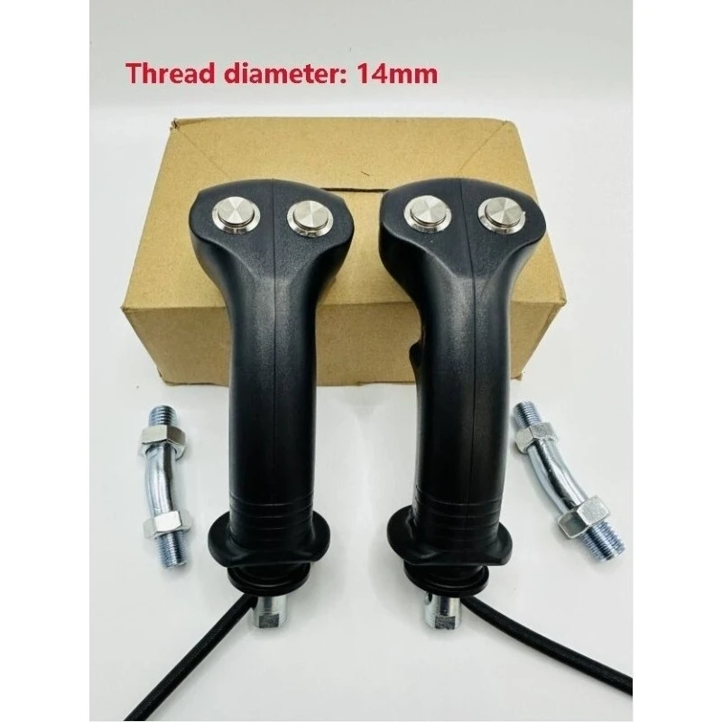 1pc Metal 2 Button 4 Line Joystick Handle for Excavator Harvester Modified Electronic Control Joystick Handle Parts