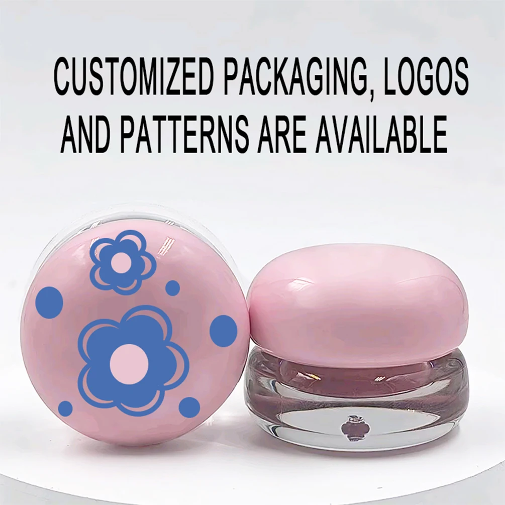 Private Label Blush Cream Custom Logo Blusher Creamy Mud Soft Waxy Single Color Lip Mud Matte Waterproof Long-lasting Makeup