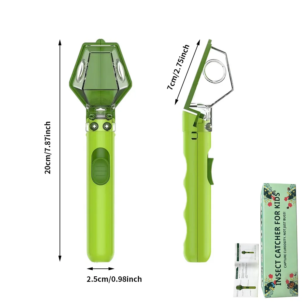 Safe & Humane Bug Catcher Tool with Magnifier Kids Nature Science Educational Toy