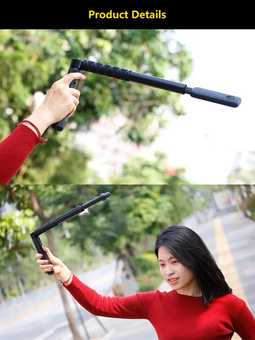 Unsichtbare Extended Edition Selfie Stick Skalierbare Einbeinstativ für Insta360 X2 X3 X4 Zubehör Für GoPro 12 11 10 9 8 Stick Stativ – Detail 3