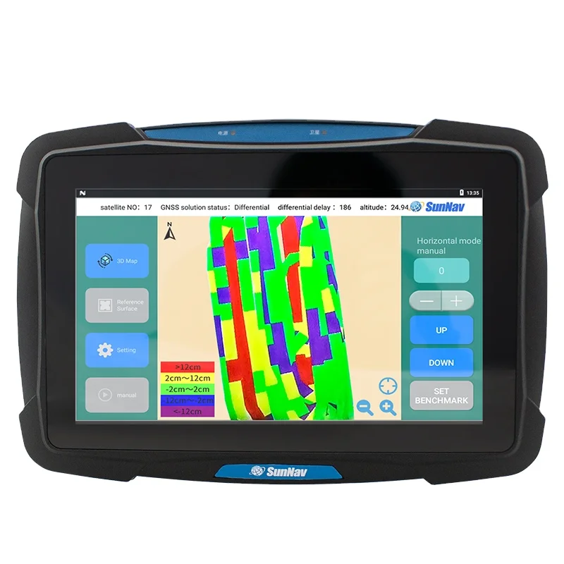 AG2000 SunNav cheap GPS large touch screen 10.1 inches screen android system for precision agriculture equipments