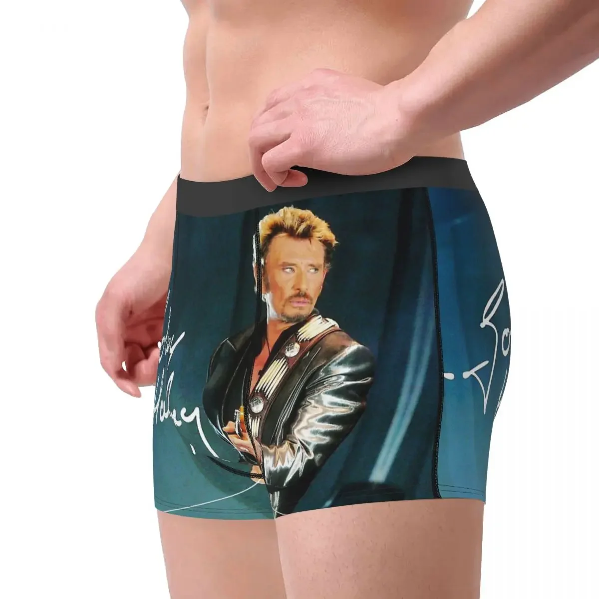 Limited Access Hallyday Rock Music French Singer Underpants Panties Men's Underwear  Shorts Boxer Briefs