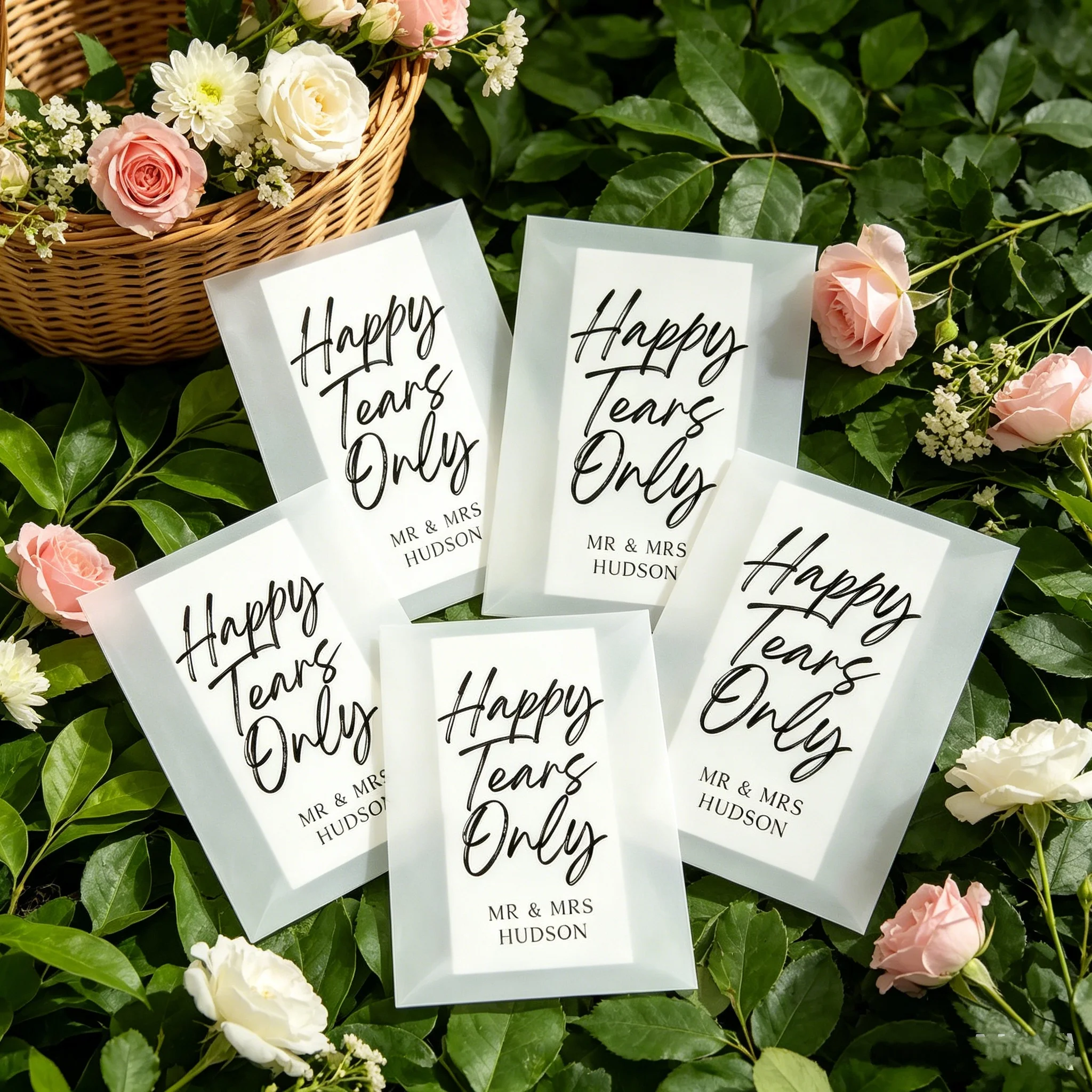 Wedding Ceremony Supply - Свадебные салфетки с индивидуальными именами, дизайн