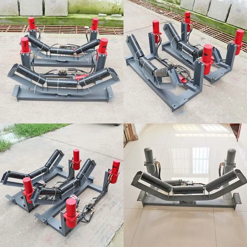 Automatic Conveyor Belt Deviation Correction Device Up and Down Anti Deviation Equipment Passive Hydraulic Belt Alignment