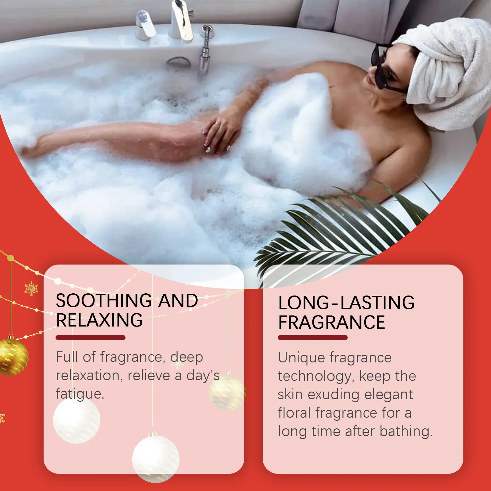 قنابل حمام عيد الميلاد للبالغين والأطفال مجموعة كرات الاستحمام المفاجئة للبشرة النظيفة وإزالة الأوساخ وصابون الحمام المعطر للأطفال قنبلة الاستحمام الفقاعية #4