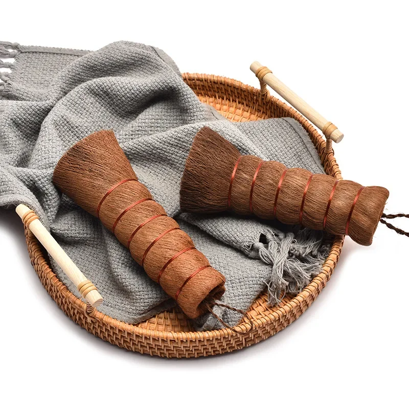 1pc Natural Pot Brush Large Dishwashing Brush Non-stick Oil Washing Pan Brushs Kitchen Hang Type Dish Cleaning Brush