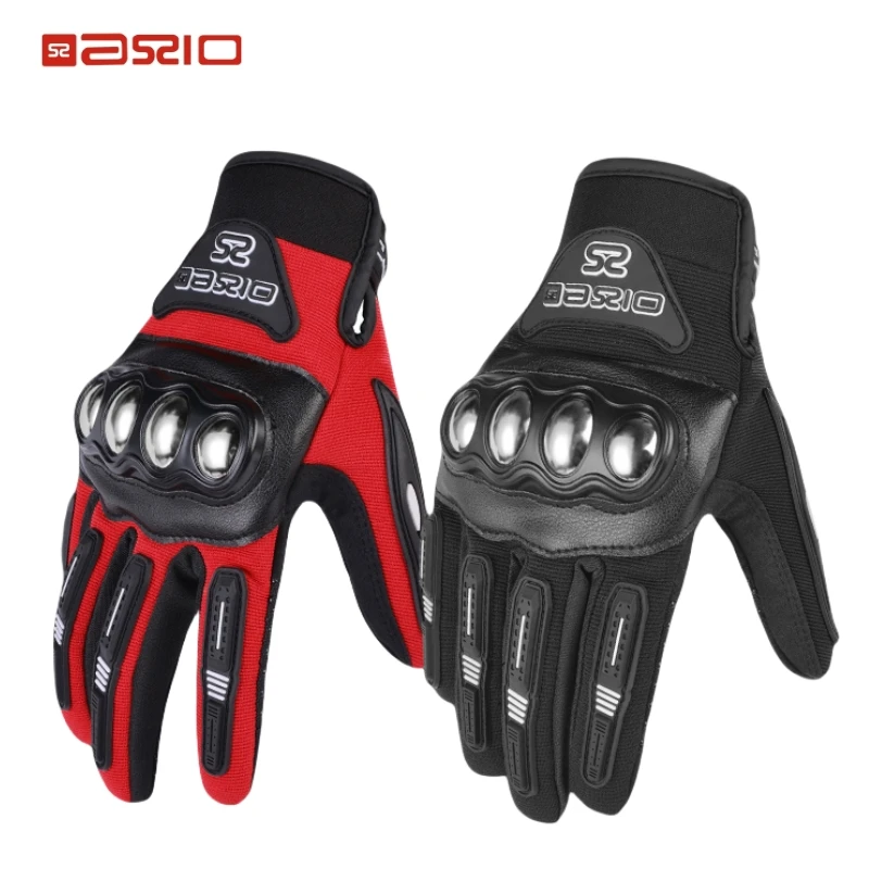 

Summer Motorcycle Gloves Breathable Racing Stainless Steel Protective Motorcyclists Riding Gloves Touch Screen Moto Biker Gloves