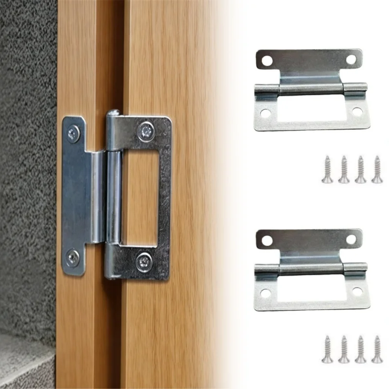 

2 шт./компл. складные металлические петли, креативные пружинные дверные петли для шкафов, кемперов, автодомов, караванов, мебельная фурнитура