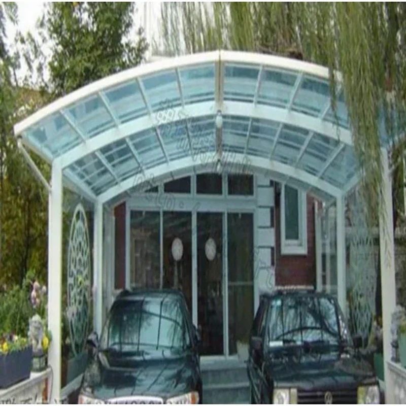 Outdoor sunshade aluminum alloy carport parking shed villa sunshade canopy car awning outdoor parking space canopy waterproof