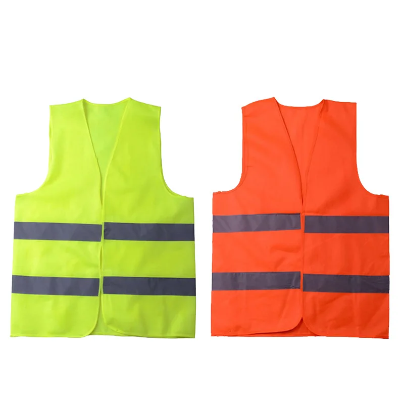 Car Reflective Clothing for Safety Traffic Safety Vest Yellow Visibility High Visibility Outdoor For Running Cycling Sports Vest