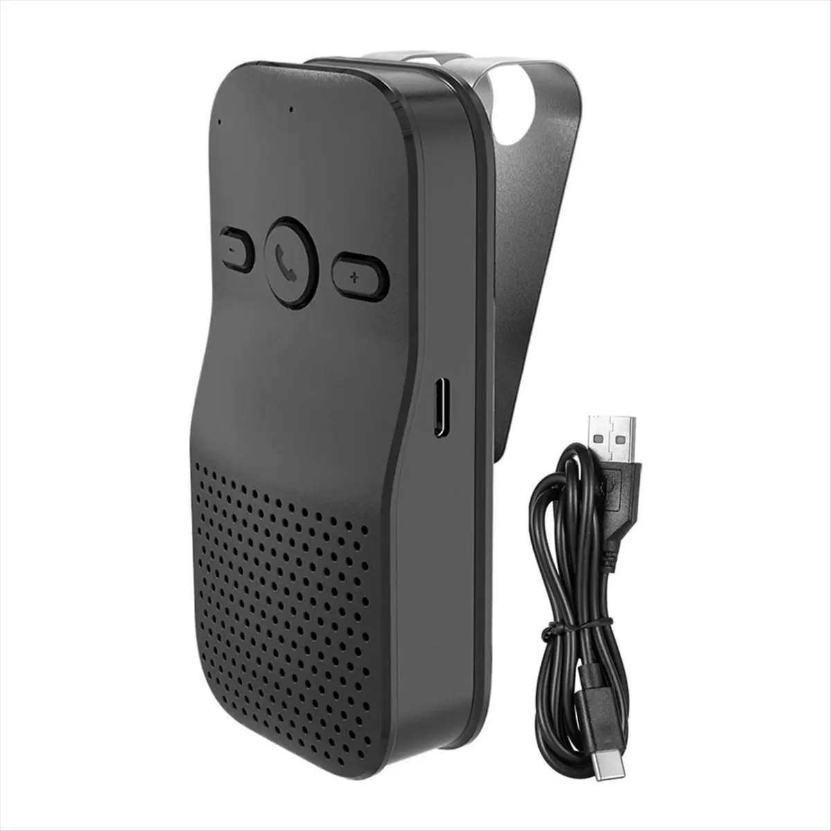 DT81 Phone Speakerphone Handsfree Talking Wireless 5.4 Car Speaker with Clip Multifunctional Portable Car Audio Call Speaker