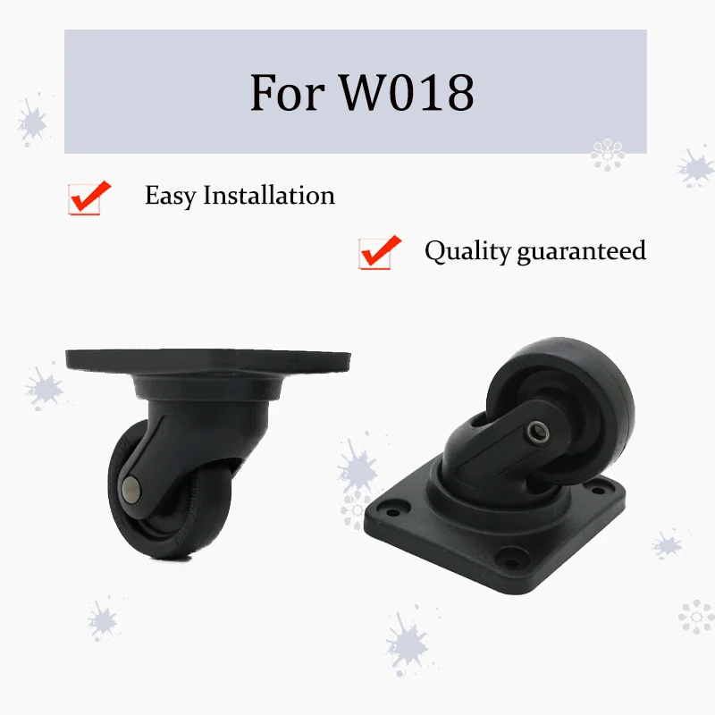 

For W018 Suitcase 360-Degree Swivel Wheel Set Anti-Slip & Wear-Resistant Easy Installation Standard Travel Case