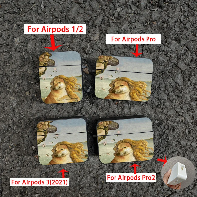 Funny Cat Dancing Pedro Raccoon Meme Apple Case for AirPods Pro2 3 2 1 Pro 2022 Black Bluetooth Earphone Box Cover Funda