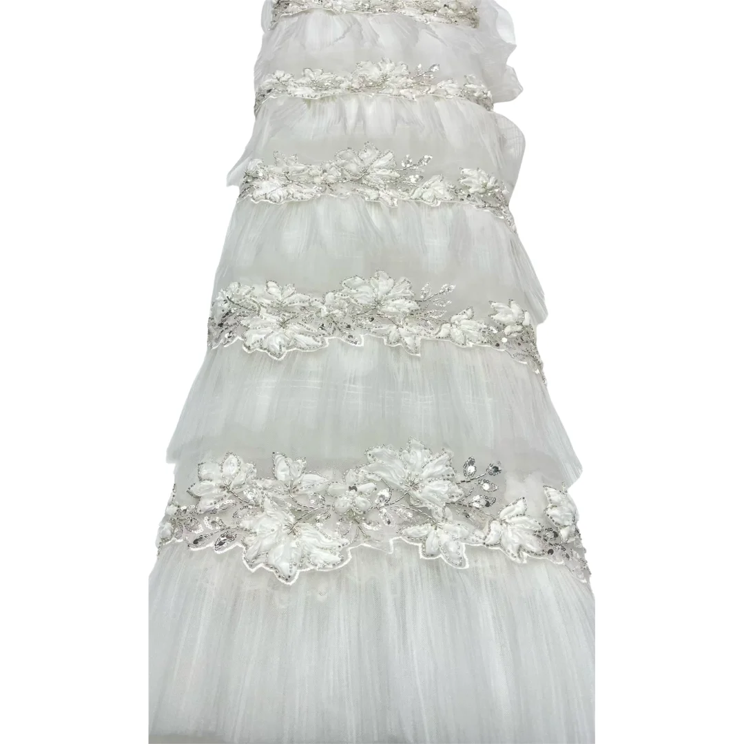 Elegant Sequins Beads Lace Fab - Embroidery Ai 评论和价格