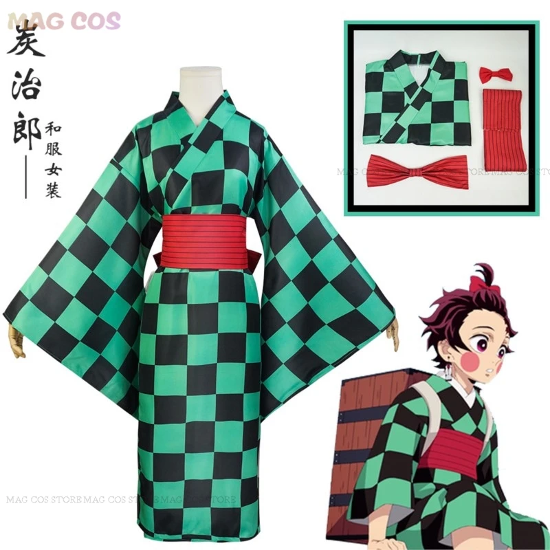 

Agatsuma Zenitsu Kimono Anime Cosplay Costume Kamado Tanjirou Hashibira Inosuke Dress Season 2 Women Men Halloween Cosplay Suit