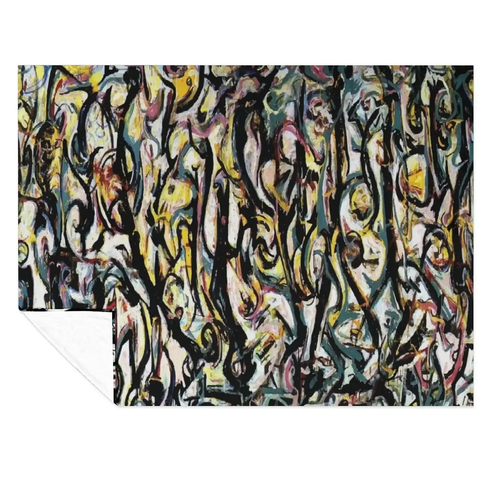 

Jackson Pollack | Mural Throw Blanket Stuffeds Luxury Thicken Polar Multi-Purpose Blankets