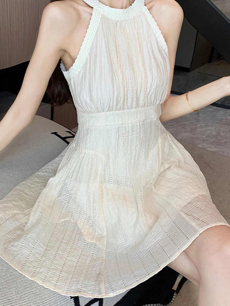 Mode Sommer Kurze Abend Geburtstag Kleid Frauen Süße Sexy Halfter Ärmellose Dünne Mini Party Kleid Mujer Vestido Straße Kleidung