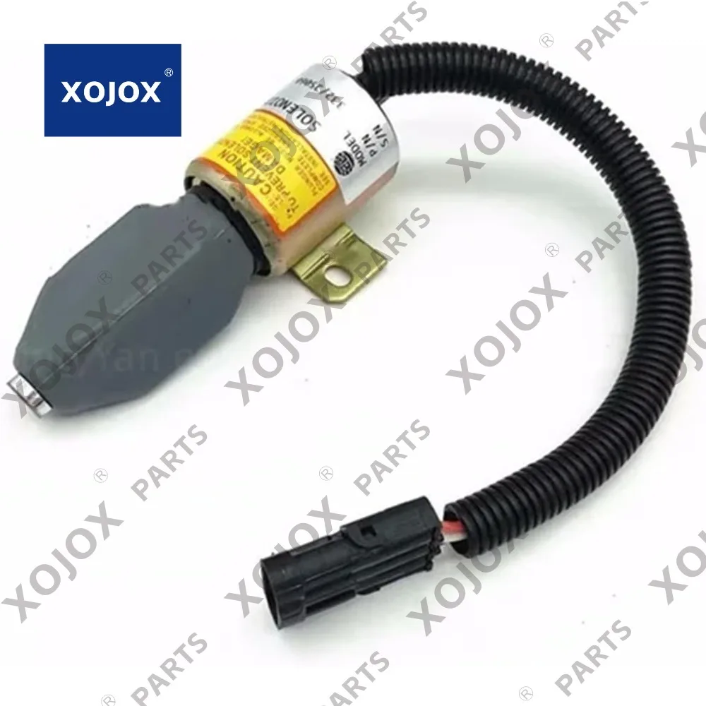 

XOJOX Compatible with 332-J5060 332/J5060 332J5060 JCB JS130 160 180 240 EC120C/150/180 Flameout Solenoid Valve Flameout Switch