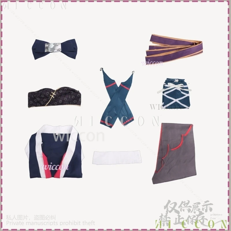 애니메이션 게임 Senren * Banka 코스프레 애니메이션 히타치 마코 일본 닌자 유니폼 섹시한 튜브 드레스 로리타 가발 여성용 여성용 Cos Custom