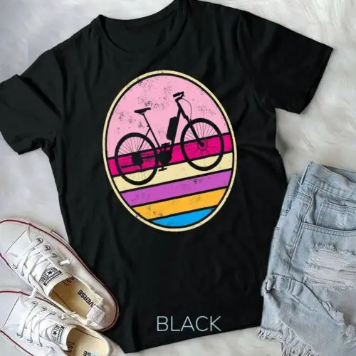 E-Bike Electric Bike E-Bicycle Retro Vintage E-Biker Cycling Unisex T-shirt