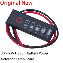 3.7V-72V Lithium Battery Power Detection Lamp Board 12V Lead-acid Battery Lithium Iron Phosphate Power Display