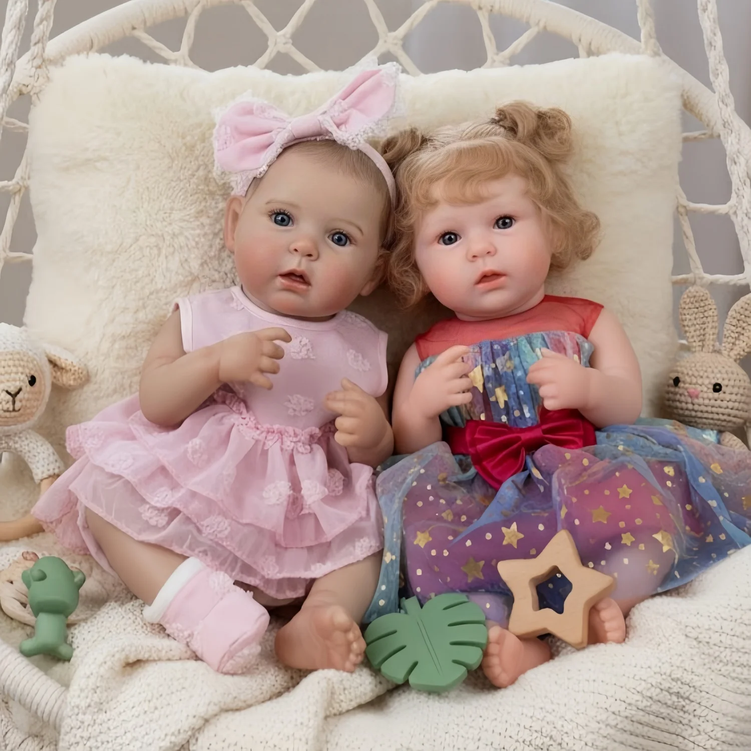 19 بوصة نابض بالحياة طفلة تولد من جديد دمية كامل الجسم الفينيل واقعية رسمت الشعر التعبيرية عيون الأوردة قابل للغسل تحصيل لعبة #1